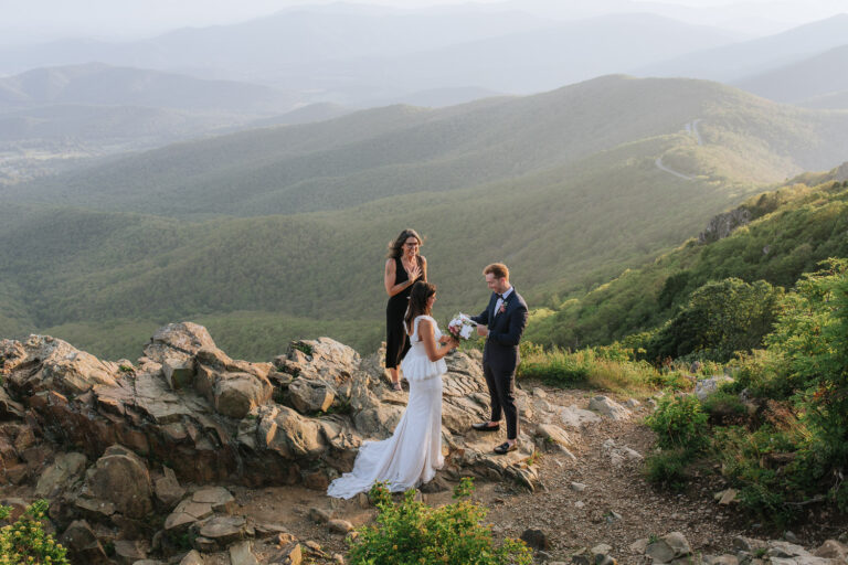Shenandoah National Park Elopement at Sunrise | Virginia Elopement Photogra